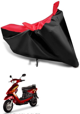SK AUTO Two Wheeler Cover for Indus(Yo Spark, Red, Black)