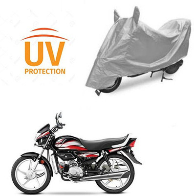 SK AUTO Waterproof Two Wheeler Cover for Hero(CD deluxe, Silver)