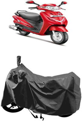 SUGASHRI Waterproof Two Wheeler Cover for Hero(Duet VX 110CC BS6, Grey)