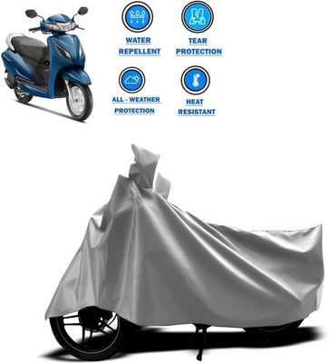 PAGORA Two Wheeler Cover for Honda(Activa 6G, Silver)
