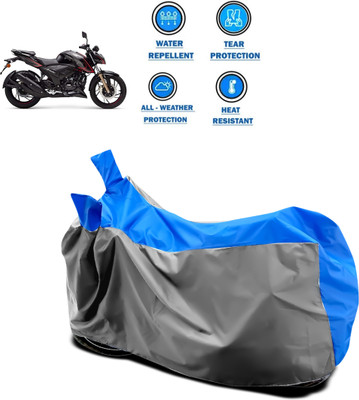 CODOKI Two Wheeler Cover for TVS(Apache RTR 200 4V, Grey)