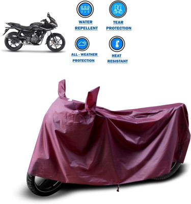 CODOKI Waterproof Two Wheeler Cover for Bajaj(Pulsar 220 DTS-i, Maroon)