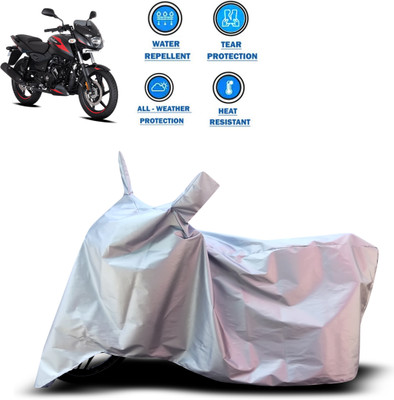 PAGORA Two Wheeler Cover for Bajaj(Pulsar, Silver)