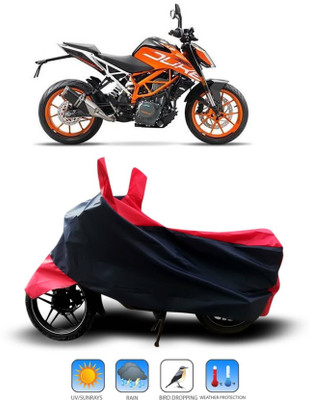 SK AUTO Two Wheeler Cover for KTM(Duke 390 ABS, Red)