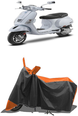 SUGASHRI Waterproof Two Wheeler Cover for Vespa(SXL BS6, Orange, Black)