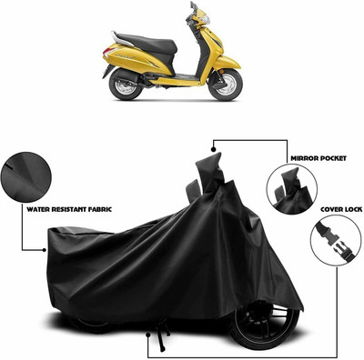 SK AUTO Waterproof Two Wheeler Cover for Universal For Bike(Activa 4G, Black)