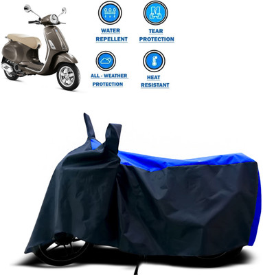 CODOKI Two Wheeler Cover for Piaggio(Vespa VXL, Blue)
