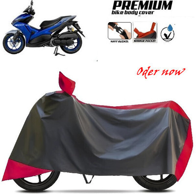 SK AUTO Waterproof Two Wheeler Cover for TVS, Hero, Honda, Bajaj(Red, Black)