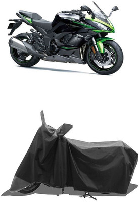 SUGASHRI Waterproof Two Wheeler Cover for Kawasaki(Ninja 1000, Grey, Black)