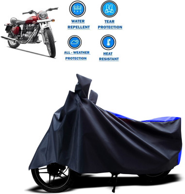 CODOKI Two Wheeler Cover for Royal Enfield(Electra, Blue)