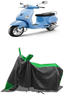 SUGASHRI Waterproof Two Wheeler Cover for Piaggio(Vespa VXL, Green, Black)