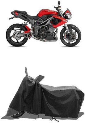 SUGASHRI Waterproof Two Wheeler Cover for DSK Benelli(TNT R, Grey, Black)