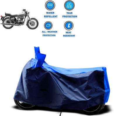 CODOKI Two Wheeler Cover for Royal Enfield(Electra Delux, Blue)