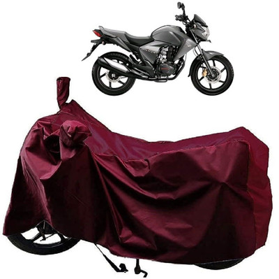 SK AUTO Waterproof Two Wheeler Cover for Honda(Unicorn Dazzler, Maroon)