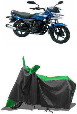 SUGASHRI Waterproof Two Wheeler Cover for Bajaj(Platina 125, Green, Black)
