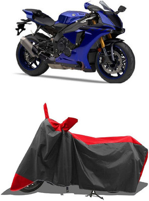 SUGASHRI Waterproof Two Wheeler Cover for Yamaha(YZF R1 BS6, Red, Black)