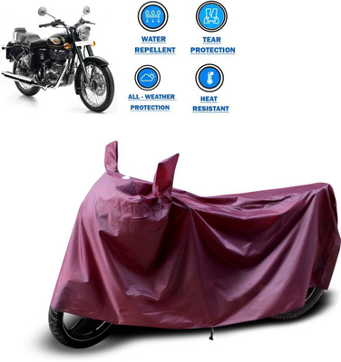PAGORA Waterproof Two Wheeler Cover for Royal Enfield(Bullet Electra Twinspark, Maroon)