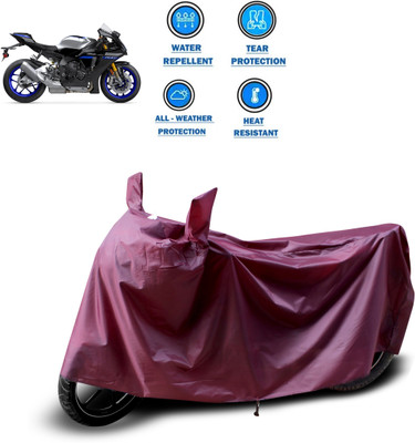 CODOKI Waterproof Two Wheeler Cover for Yamaha(YZF R1M, Maroon)