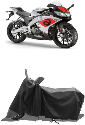 SUGASHRI Waterproof Two Wheeler Cover for Aprilia(SR 150, Grey, Black)