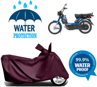Mdstar Waterproof Two Wheeler Cover for TVS(XL 100 Comfort, Maroon)