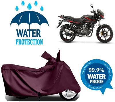 Mdstar Waterproof Two Wheeler Cover for Bajaj(Pulsar 180, Maroon)