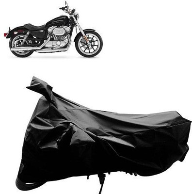 SK AUTO Two Wheeler Cover for Harley Davidson(Black)
