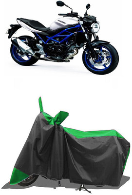 SUGASHRI Waterproof Two Wheeler Cover for Suzuki(SV650, Green, Black)