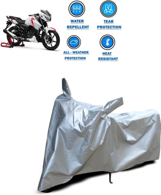 CODOKI Two Wheeler Cover for TVS(Apache RTR 160, Silver)