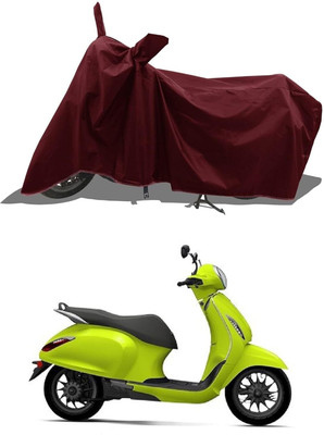 SK AUTO Two Wheeler Cover for Bajaj(Urbanite Chetak BS6, Maroon)