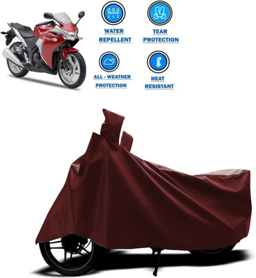 CODOKI Waterproof Two Wheeler Cover for Honda(CBR 150R, Maroon)
