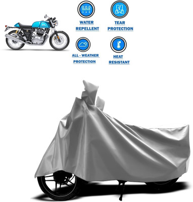 CODOKI Two Wheeler Cover for Royal Enfield(Continental GT, Silver)