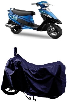 SUGASHRI Waterproof Two Wheeler Cover for TVS(Scooty Pep+, Blue)