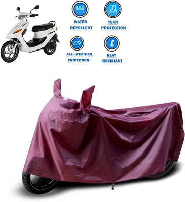 CODOKI Waterproof Two Wheeler Cover for Indus(Yo Electron, Maroon)