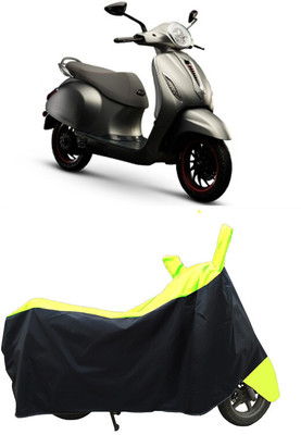 Coxtor Waterproof Two Wheeler Cover for Bajaj(Urbanite Chetak, Yellow)