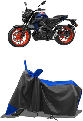 SUGASHRI Waterproof Two Wheeler Cover for Yamaha(MT-15, Blue, Black)