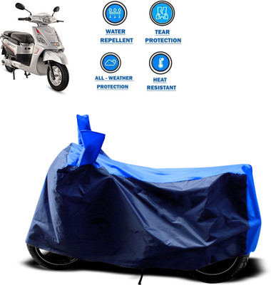 CODOKI Two Wheeler Cover for Hero(Electric NYX e5, Blue)