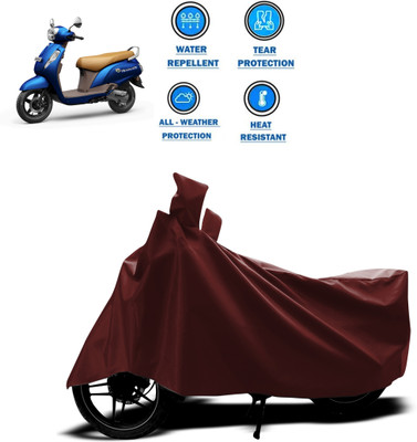 CODOKI Waterproof Two Wheeler Cover for Suzuki(New Access 125, Maroon)