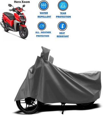 GOSHIV-car and bike accessories Two Wheeler Cover for Hero(Grey)