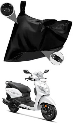 SK AUTO Two Wheeler Cover for Hero(Pleasure Plus, Black)