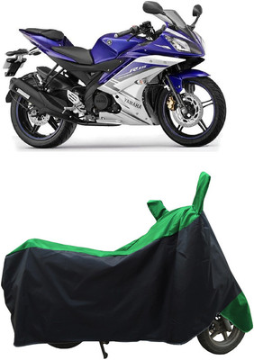 Coxtor Waterproof Two Wheeler Cover for Yamaha(YZF-R15 V2 BS6, Green)