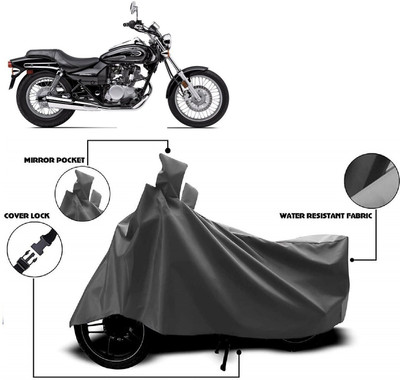MMSSTAR Waterproof Two Wheeler Cover for Bajaj(Eliminator, Grey)