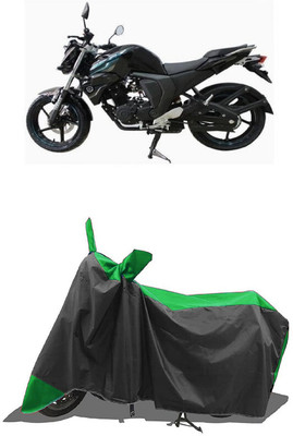 SUGASHRI Waterproof Two Wheeler Cover for Yamaha(FZ-S FI, Green, Black)