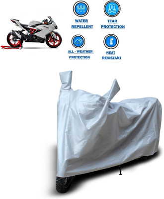 CODOKI Two Wheeler Cover for TVS(Apache RR 310, Silver)
