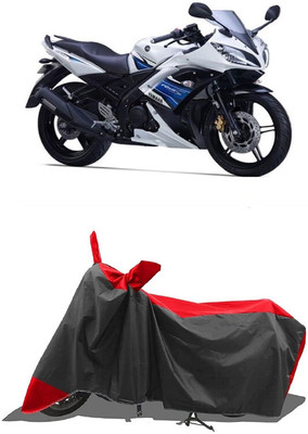 SUGASHRI Waterproof Two Wheeler Cover for Yamaha(YZF R15 S, Red, Black)