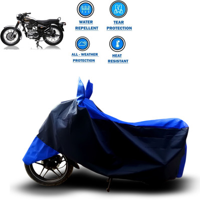 CODOKI Two Wheeler Cover for Royal Enfield(Electra 4S, Blue)