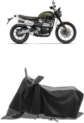 SUGASHRI Waterproof Two Wheeler Cover for Triumph(Street Scrambler, Grey, Black)