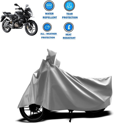 PAGORA Two Wheeler Cover for Bajaj(Pulsar AS 150, Silver)