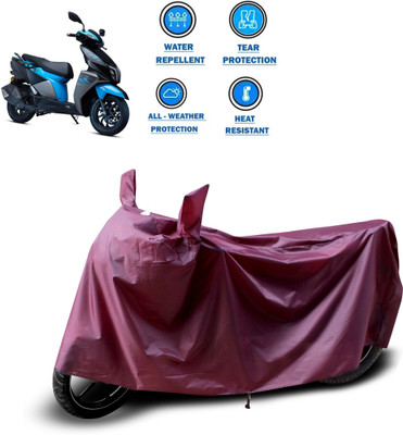 PAGORA Waterproof Two Wheeler Cover for TVS(Ntorq 125, Maroon)