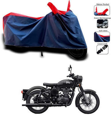 DeepShakshi AUTOMOTIVE Waterproof Two Wheeler Cover for Royal Enfield(Red)