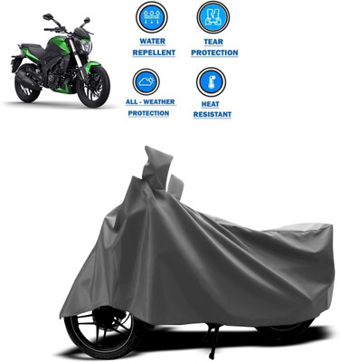 PAGORA Two Wheeler Cover for Bajaj(Dominar, Grey)